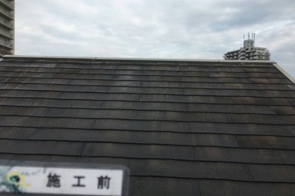 大阪府大阪市　屋根重ね葺き・外壁塗装(一部)工事 (1)