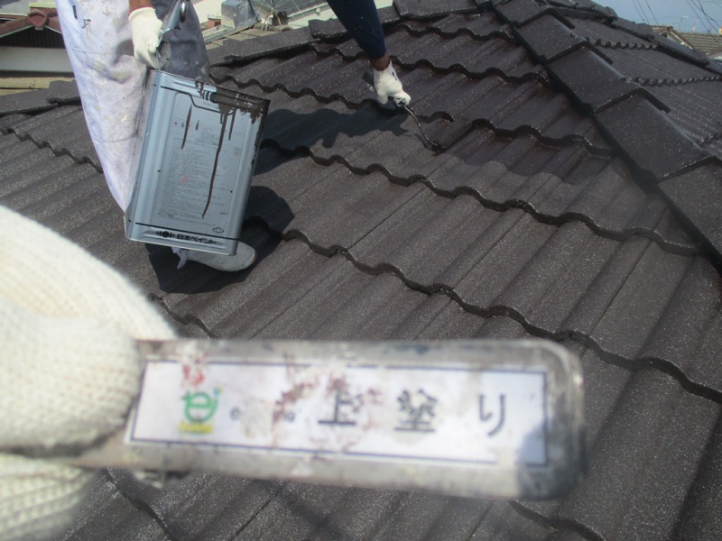 大阪府大阪市　屋根塗装工事 (1)