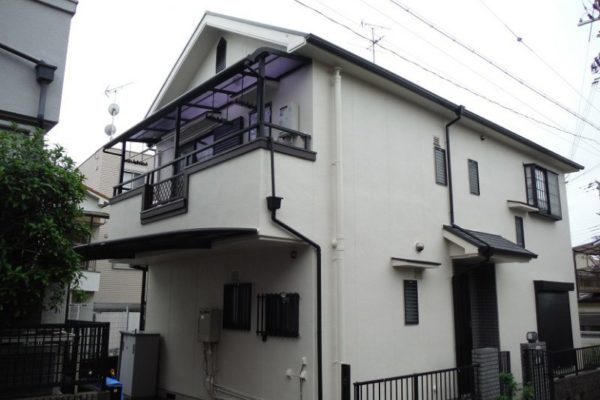 堺市中区土塔町　屋根、外壁塗装工事 (1)